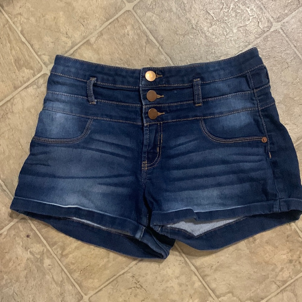 Mid Rise Jean Shorts